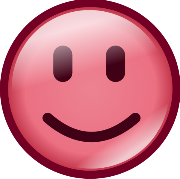Smiley Clipart Pink - Smiley - Png Download (600x599), Png Download