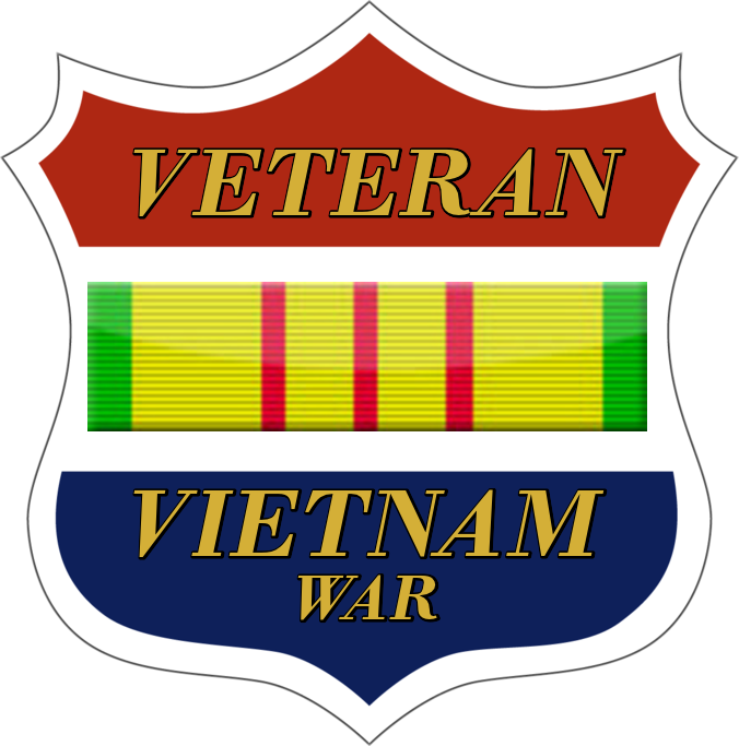 Veterans Clipart Vet Vietnam Picture Black And White - Vietnam War Veteran Decals - Png Download (676x683), Png Download