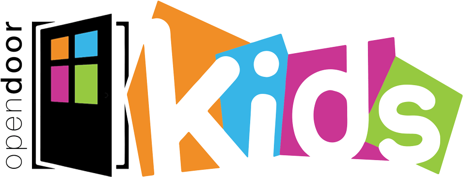 Kids Ministry At Open Door Church - Kids Logo Clipart (1050x450), Png Download
