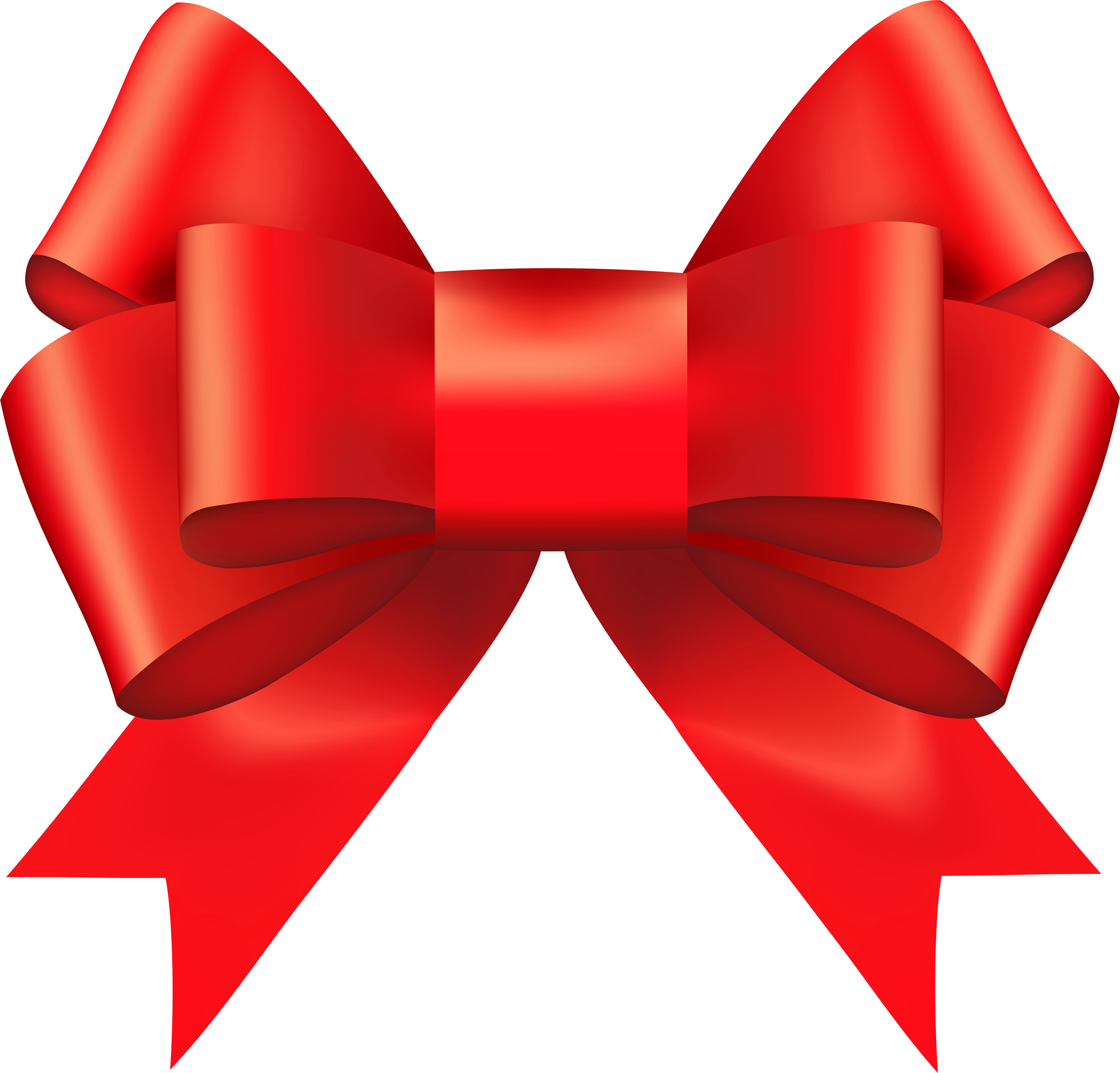 Red Bow Clip Art - Png Download (8000x7667), Png Download
