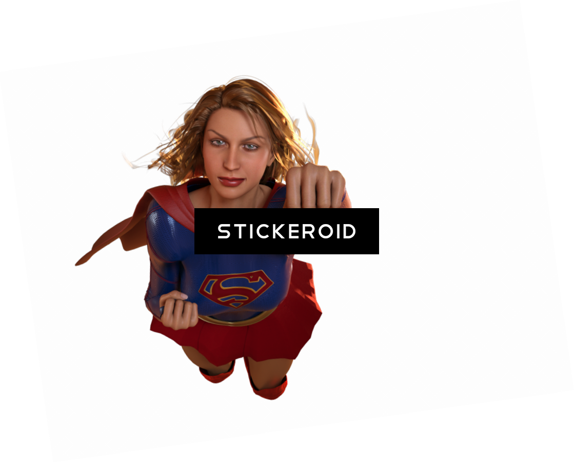 Supergirl - Superman Clipart (1119x903), Png Download