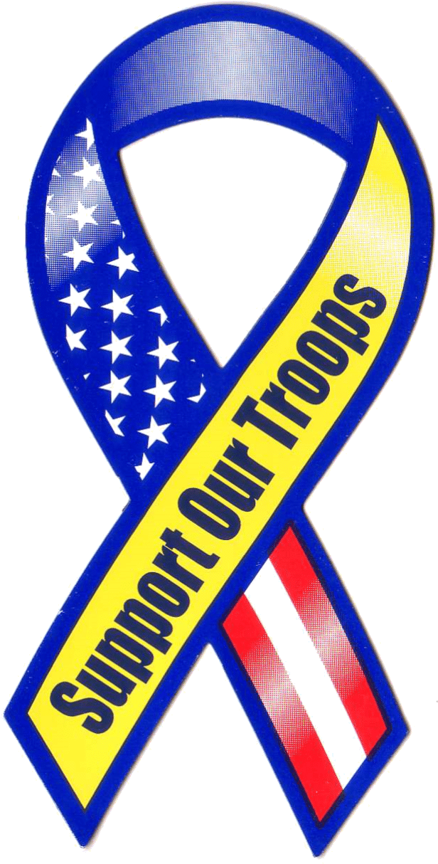 During The Month Of November, Julia Quinn And Waxcreative - Support Our Troops Ribbon Clipart (636x1215), Png Download