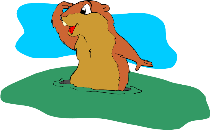 Cute Ground Hog Clipart - Clipart Groundhog - Png Download (750x467), Png Download