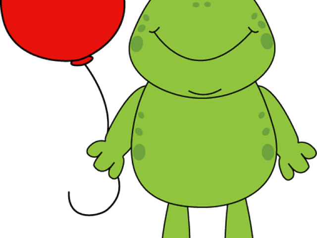 Green Frog Clipart Snail - Cartoon - Png Download (640x480), Png Download