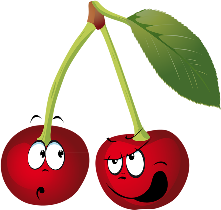 Фото, Автор Ya - Funny Cherry Clipart (800x734), Png Download