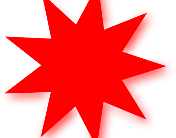 Red Star Clipart - Red Star Clip Art - Png Download (640x480), Png Download
