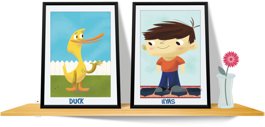 Characters Shelf - Character Clipart (1000x421), Png Download