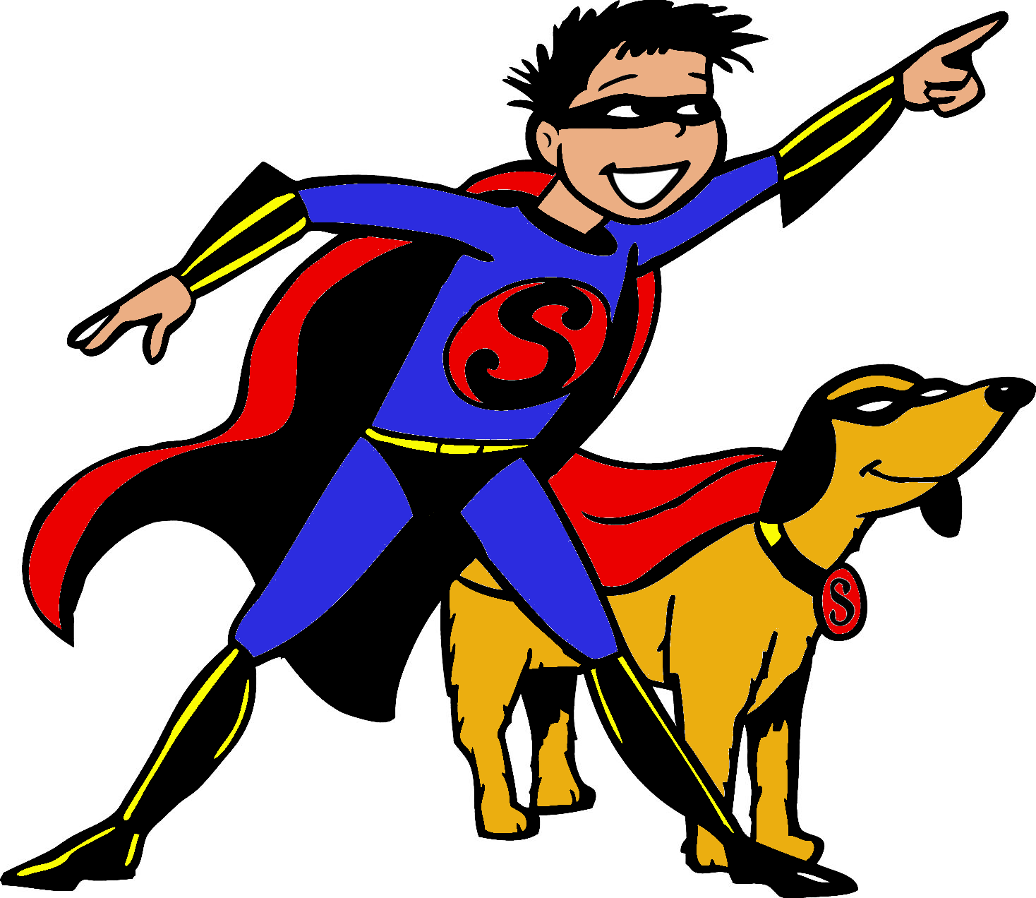 Rockingham Free Public Library Superhero - Cartoon Clipart (1468x1272), Png Download