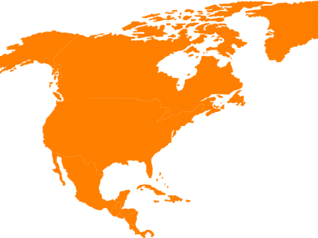 Map Clipart Continent - Clipart North America Map Outline - Png Download (640x480), Png Download