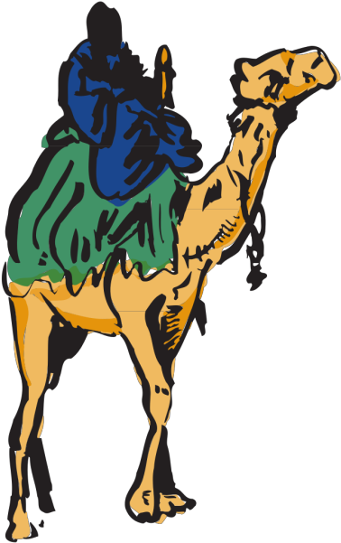 Briefcase Clipart - Ride A Camel Png Transparent Png (500x796), Png Download