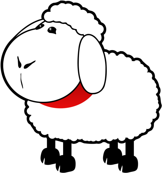 Sheep Clip Art - Png Download (558x597), Png Download