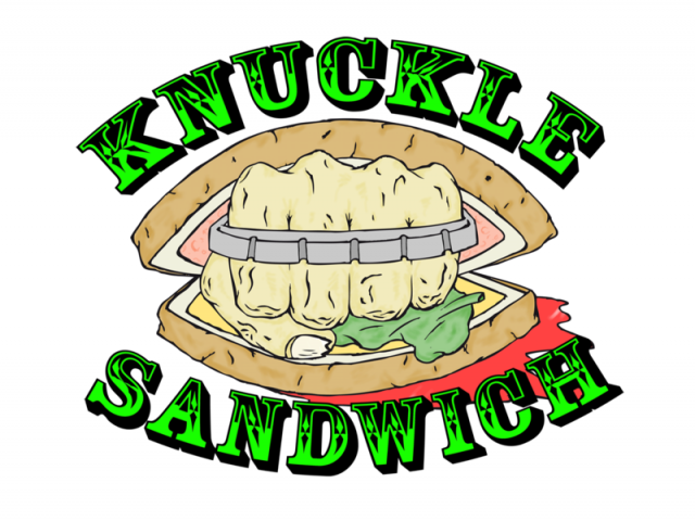 Sandwich Clipart Character - Knuckle Sandwiches - Png Download (640x480), Png Download