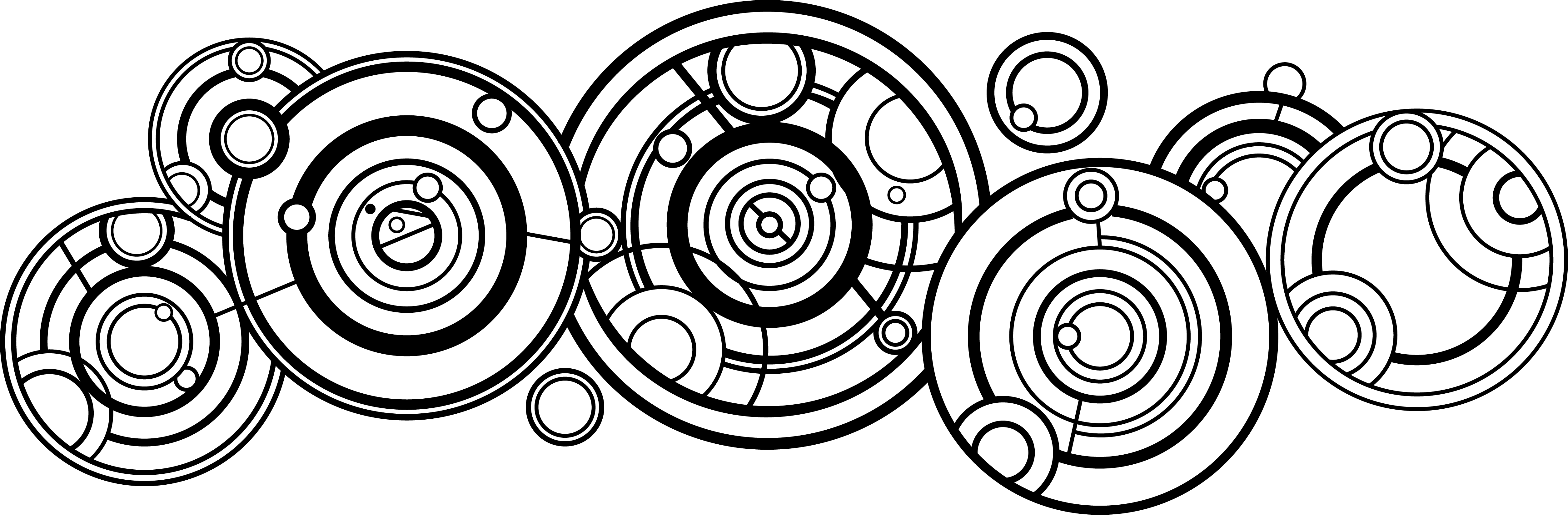 Dr Who Group Never Cruel Or Cowardly - Name Of The Doctor Gallifreyan Clipart (5019x1647), Png Download