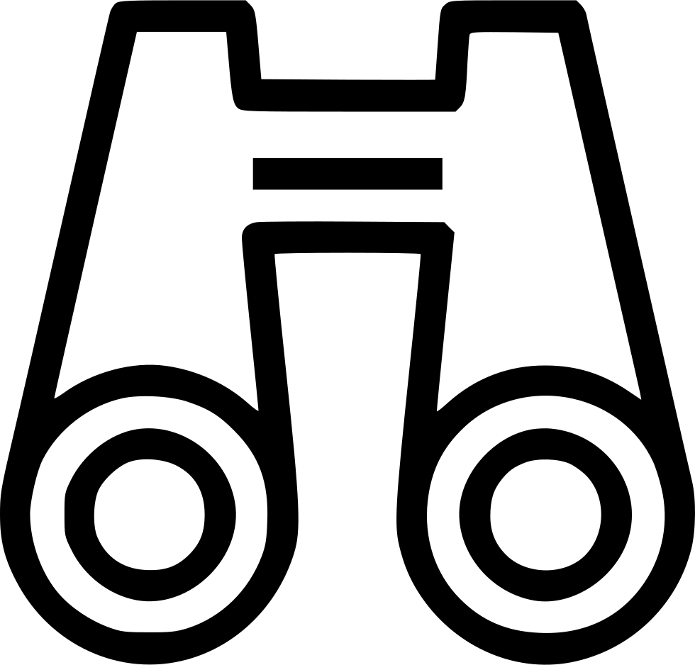 Binoculars Sightseeing Nature Adventure Travel Svg - Sightseeing Logo Png Clipart (980x938), Png Download