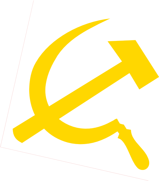 Hammer Clipart Yellow Hammer - Communist Symbolism - Png Download (594x601), Png Download