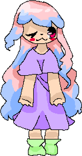 Cotton Candy Girl - Cartoon Clipart (1400x1400), Png Download
