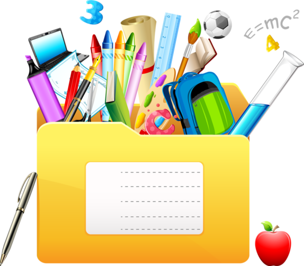 Article D Ecole Frame Pinterest Articles Clip - Matériel Scolaire Clipart - Png Download (600x525), Png Download