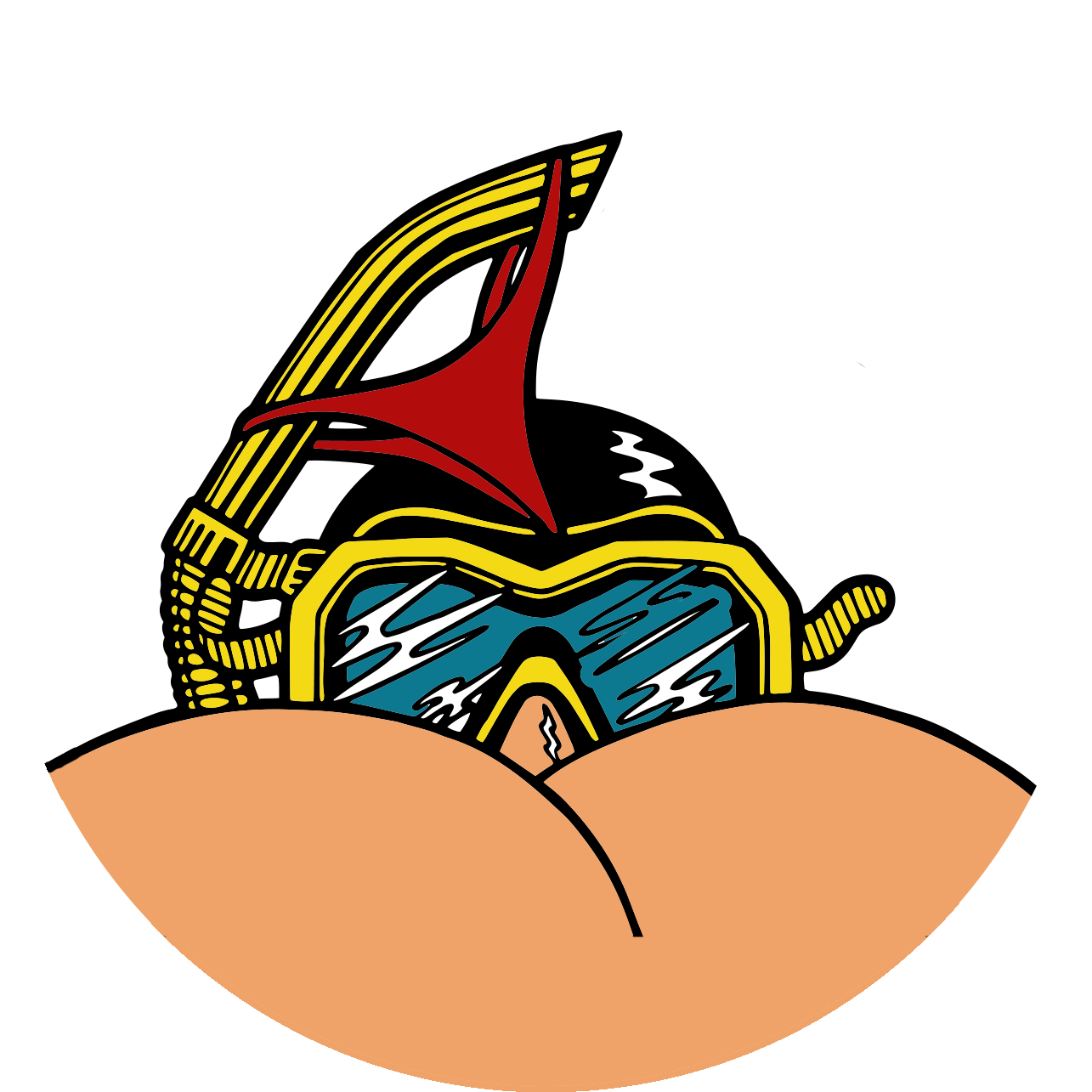 <3 - Ass Snorkel Clipart (1285x1285), Png Download
