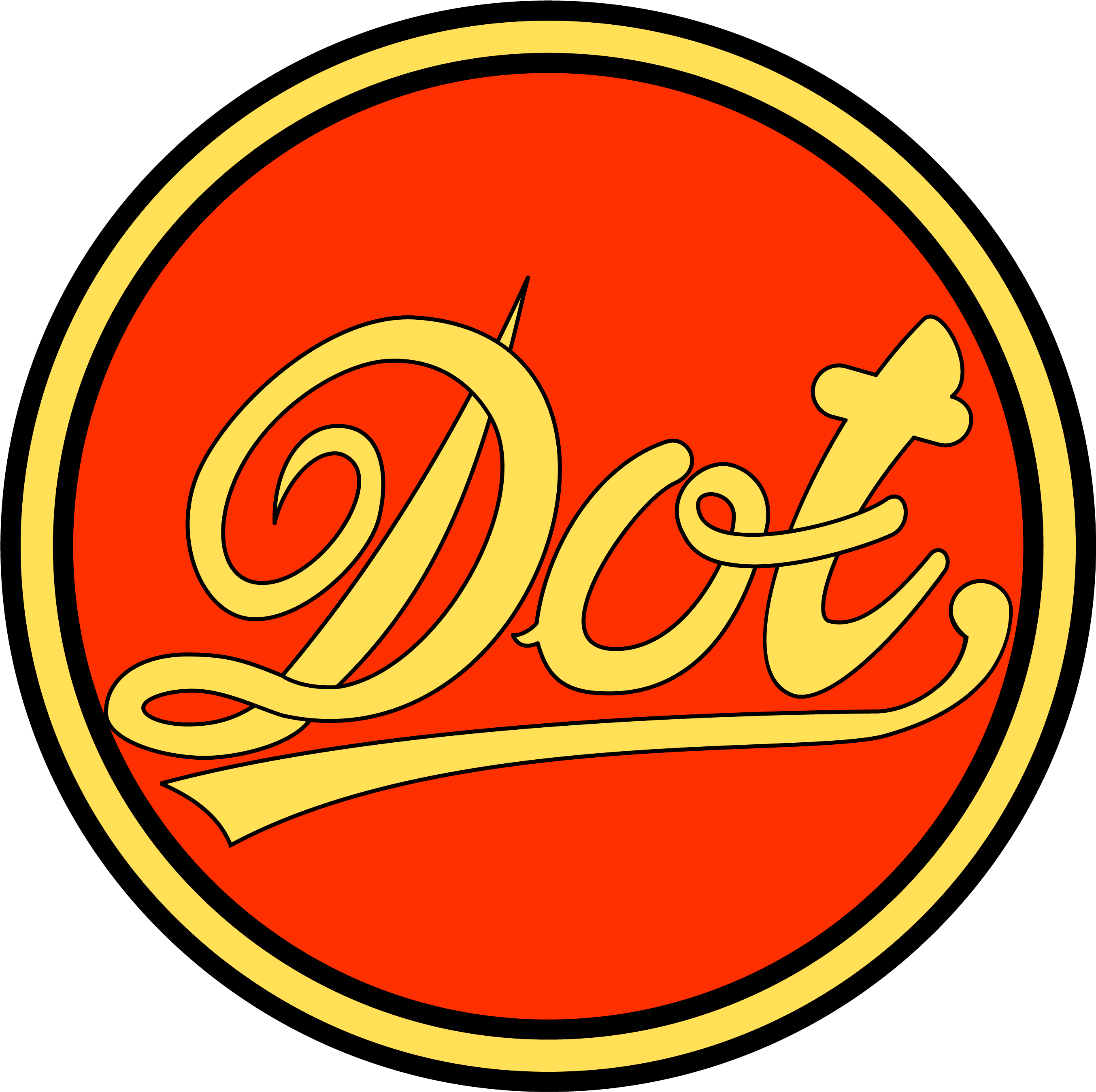 Dot Motorcycles Logo - Motorcycle Clipart (2800x2800), Png Download