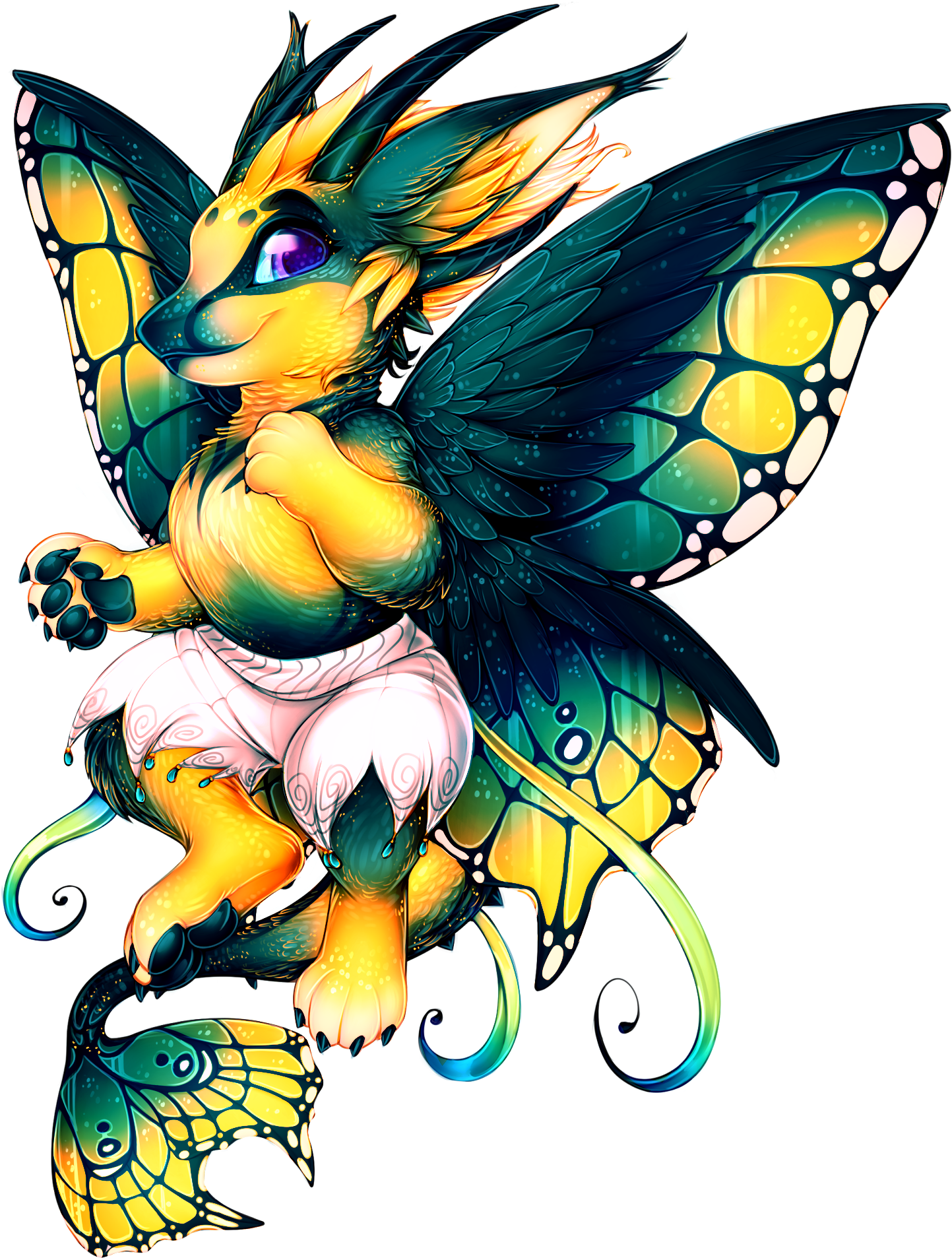 Paintie Made By Me - Capricorn Clipart (1488x1923), Png Download