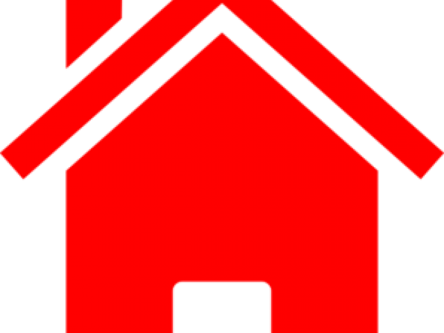 House Black White Simple Clipart (640x480), Png Download