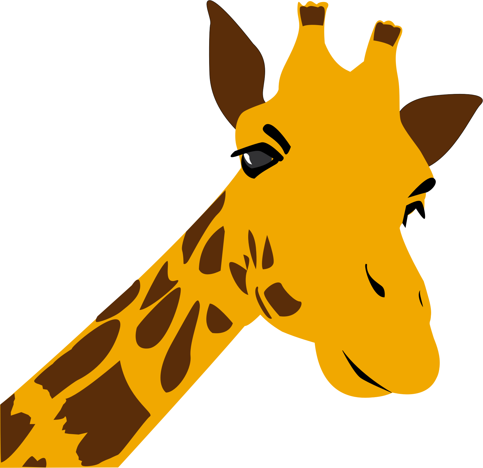 Northern Giraffe Giraffids - Giraffes Coloring Book For Adults [book] Clipart (775x750), Png Download