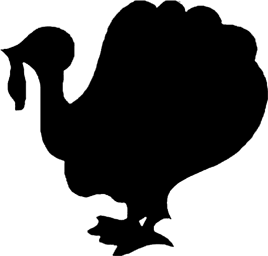 Thanksgiving Eve Joint Worship Service - Turkey Black Png Clipart (600x600), Png Download