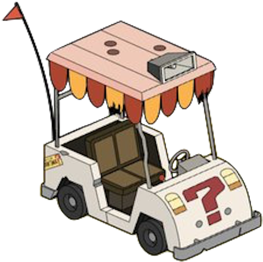 Mystery Cart - Golf Cart Clipart (1089x1080), Png Download