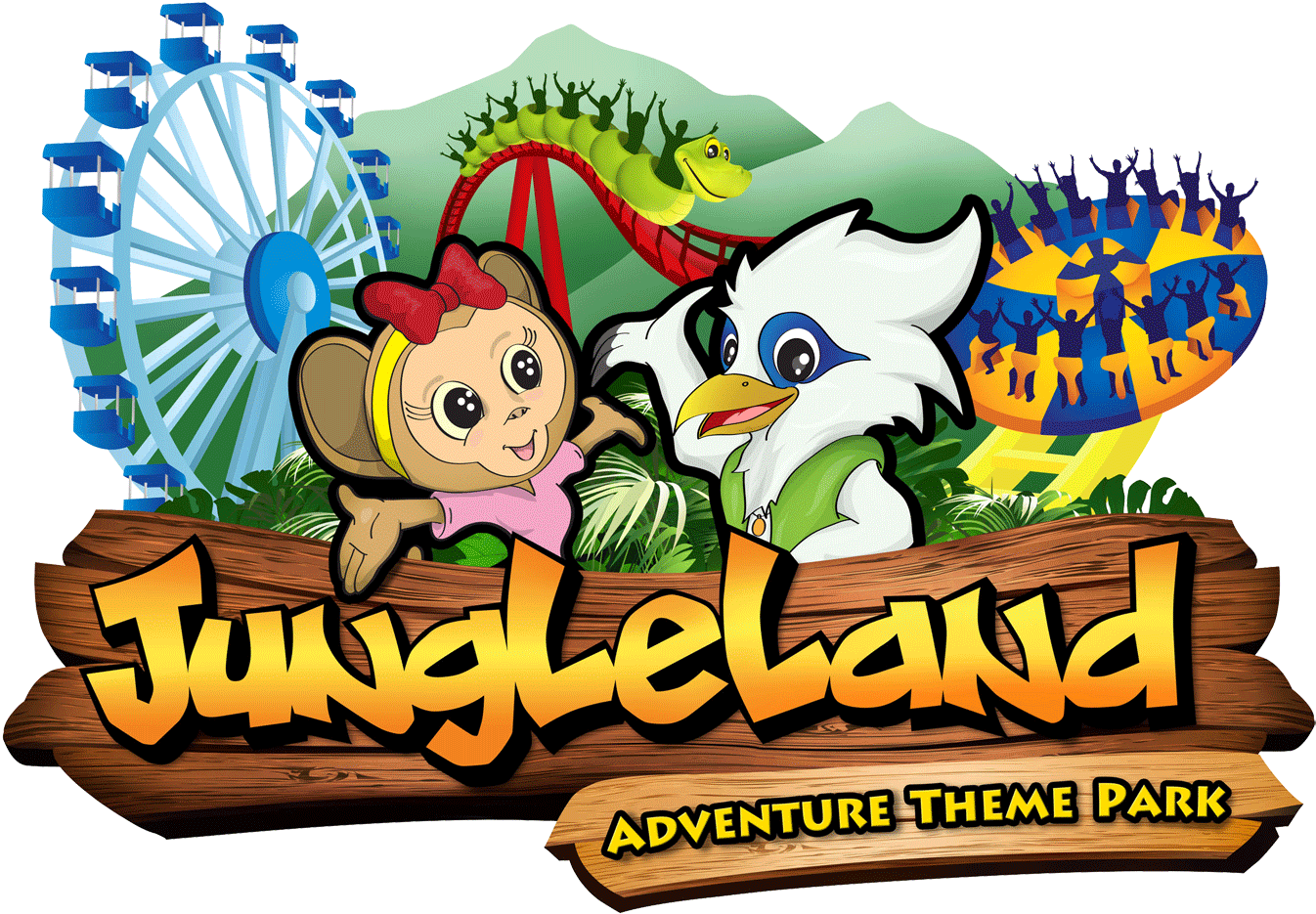 Jungleland Logo Vector Clipart (1476x1052), Png Download