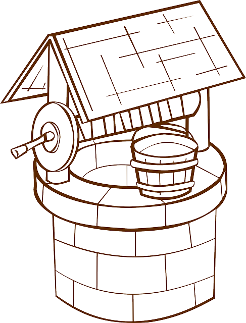 Wells Drawing Clipart (487x640), Png Download