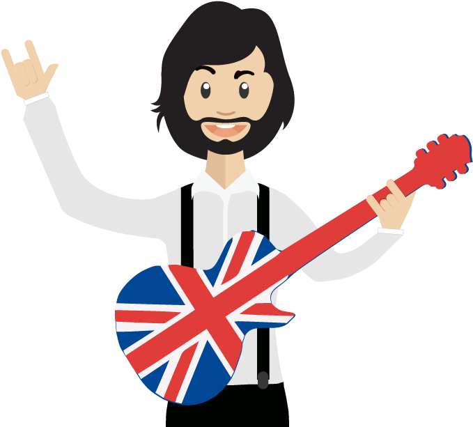 Podcast - Rock N Roll English Clipart (711x630), Png Download