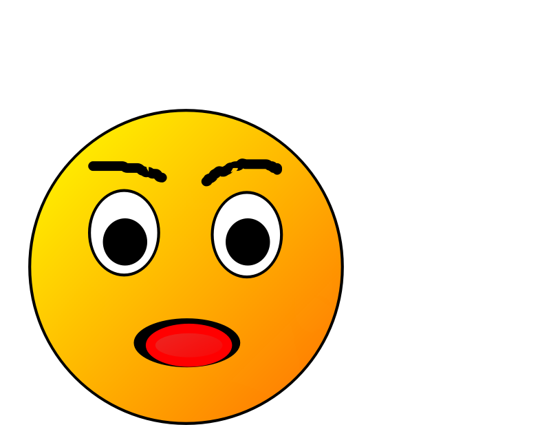 Clipart - Stare Smiley - Computer - Png Download (800x800), Png Download