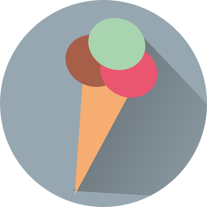 Ice Cream Icon Circle Clipart (640x640), Png Download