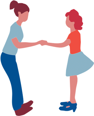 Crescent City Swing Dancers Solo - Holding Hands Clipart (700x500), Png Download