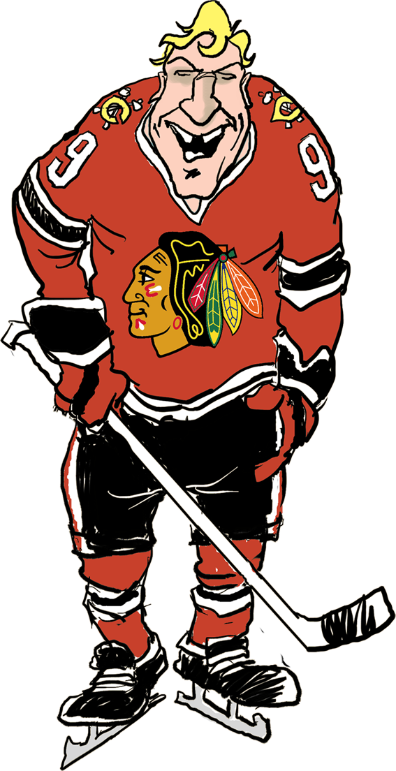 Bobby Hull - Fathead Chicago Blackhawks Logo Wall Graphic Clipart (567x1104), Png Download