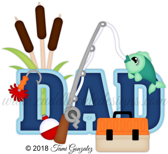 Fishing Dad Title - Fishing Clipart (600x600), Png Download