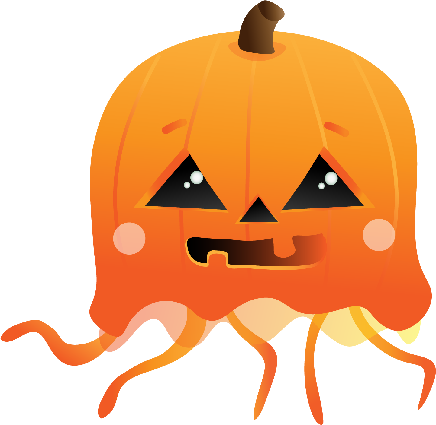 Holiday Jellyfish Set - Jack-o'-lantern Clipart (1667x1667), Png Download