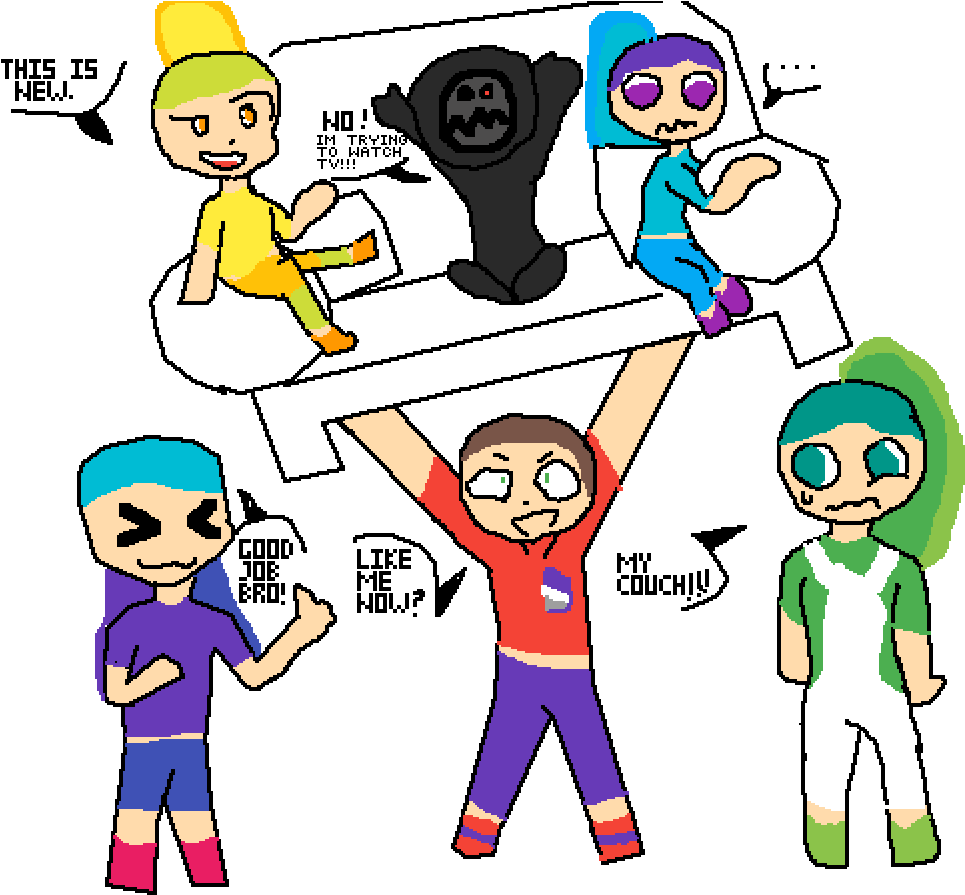 Im Trying To Watch Tv - Randomness Clipart (1000x900), Png Download