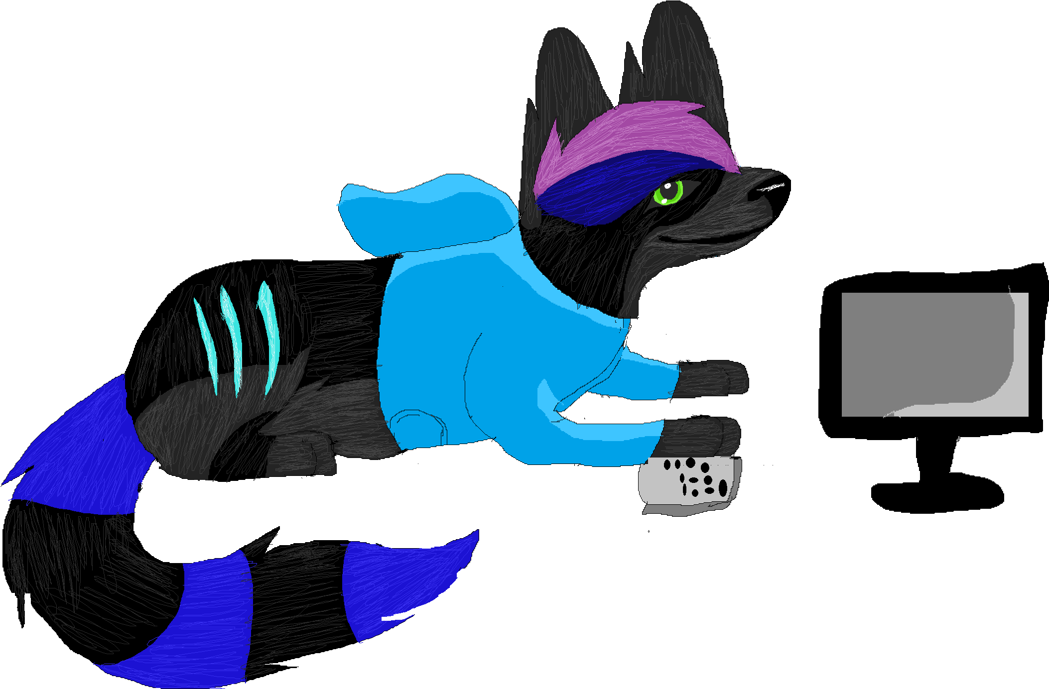 Rain Watching Tv - Television Clipart (2600x1568), Png Download