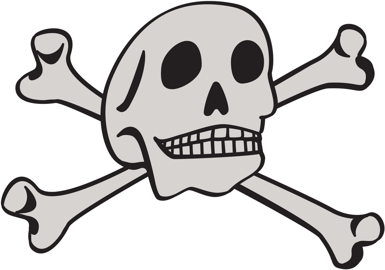 Symbol Skull And Crossbones Danger Royalty Free Clip - Rauchende Schädel-gruß-karte Grußkarte - Png Download (1600x1154), Png Download