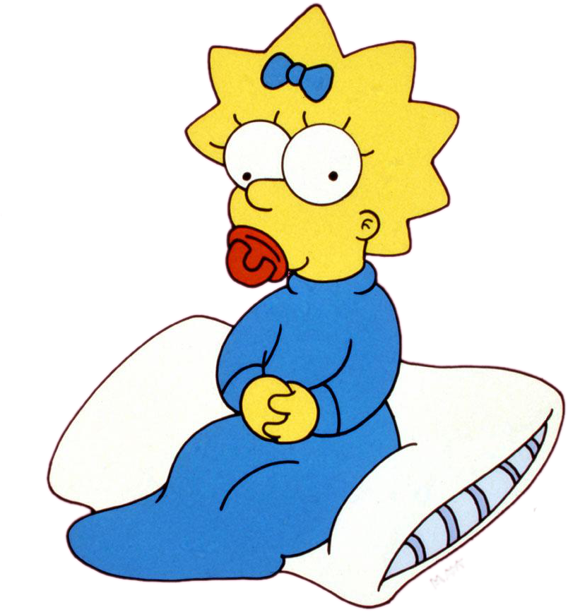 The Simpsons Clipart Maggie - Maggie Simpson Png Transparent Png (893x1024), Png Download