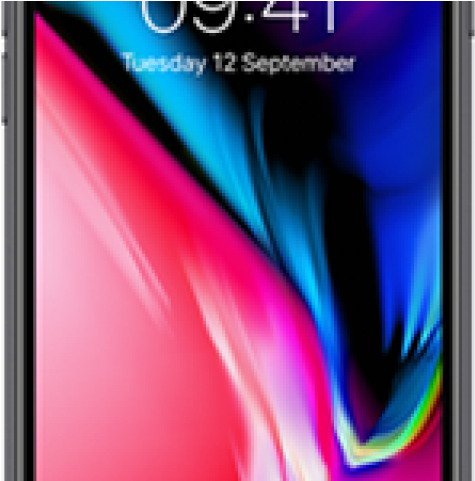 Apple Iphone Clipart Iphone 8 - Apple Iphone 8 Plus - Space Grey - Png Download (640x480), Png Download