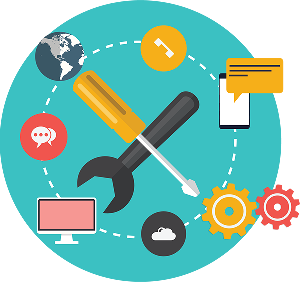 Building A Custom Mobile Application And Web Portal - Application Support & Maintenance Clipart (600x563), Png Download