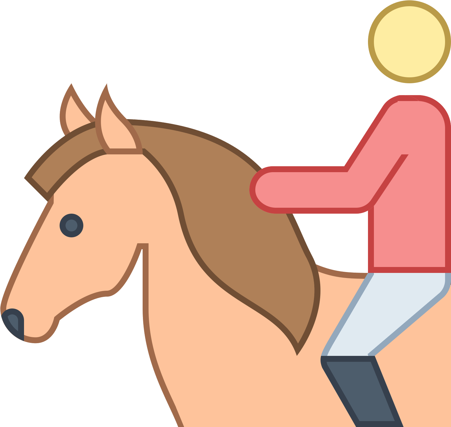 Equestrian Icon - Icon Clipart (1600x1600), Png Download