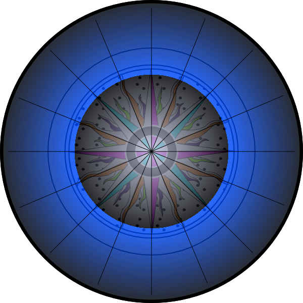 Compass Rose In Azure Svg Clip Arts 600 X 600 Px - Png Download (600x600), Png Download