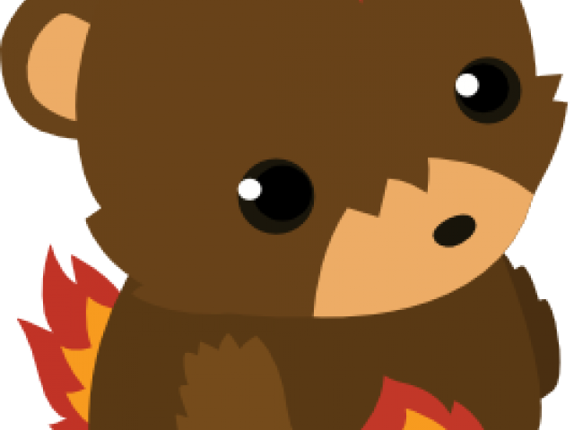 Brown Bear Clipart Camp - Cartoon - Png Download (640x480), Png Download