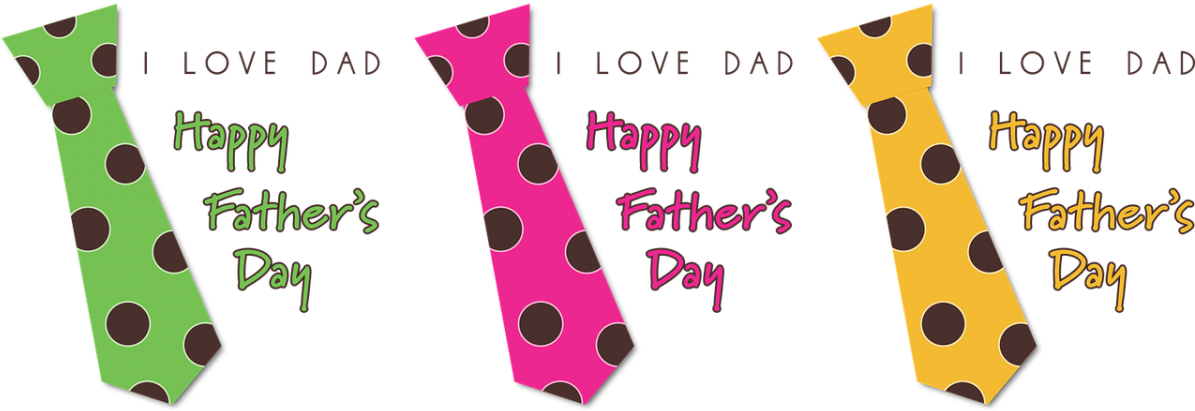 Father's Day June Holidays Clipart (1200x480), Png Download