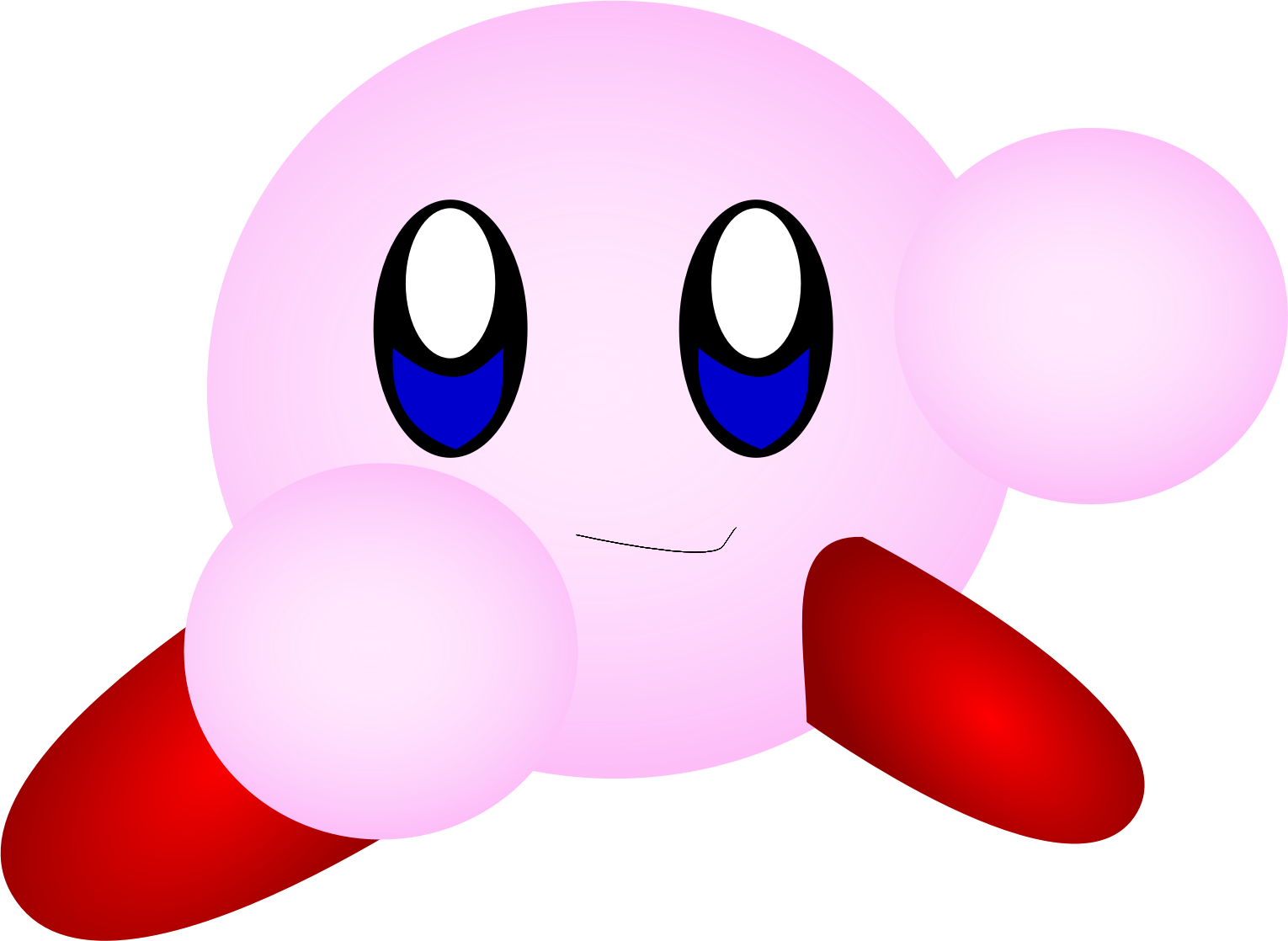 Pink M Nose Rtv Pink - Kirby Clip Art - Png Download (1026x750), Png Download