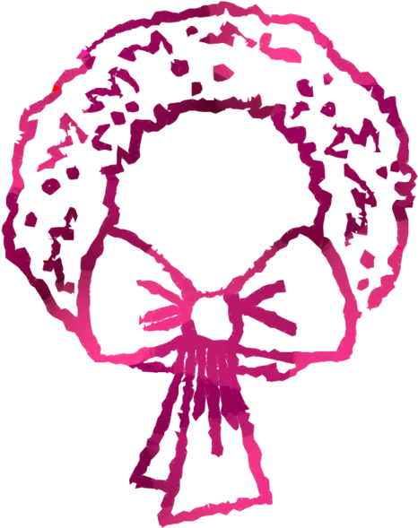 Christmas Day Clipart Santa Claus Advent Wreath Christmas - Vintage Green Christmas Wreath With Ribbon Tote Bag, - Png Download (900x900), Png Download