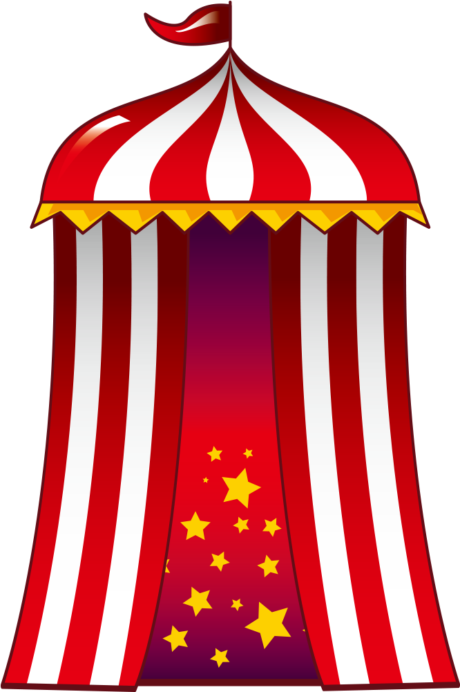 Circus Cartoon Tents Transprent Png - Circus Clipart (1000x1000), Png Download
